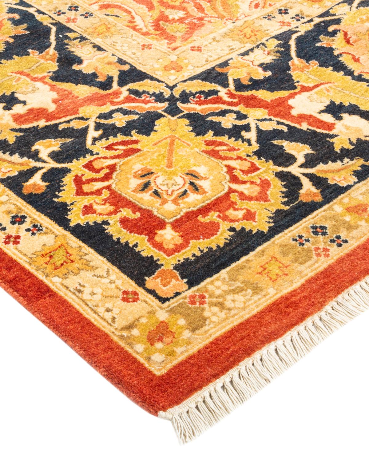 With understated palettes and allover designs, the rugs in the Mogul Collection will bring timeless sophistication to any room. Influenced by a spectrum of Turkish, Indian, and Persian designs, the artisans who handweave these wool rugs imbue