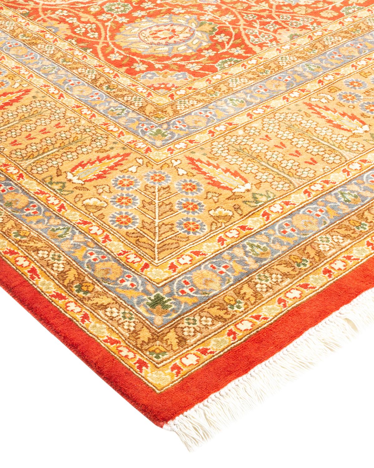 With understated palettes and allover designs, the rugs in the Mogul Collection will bring timeless sophistication to any room. Influenced by a spectrum of Turkish, Indian, and Persian designs, the artisans who handweave these wool rugs imbue