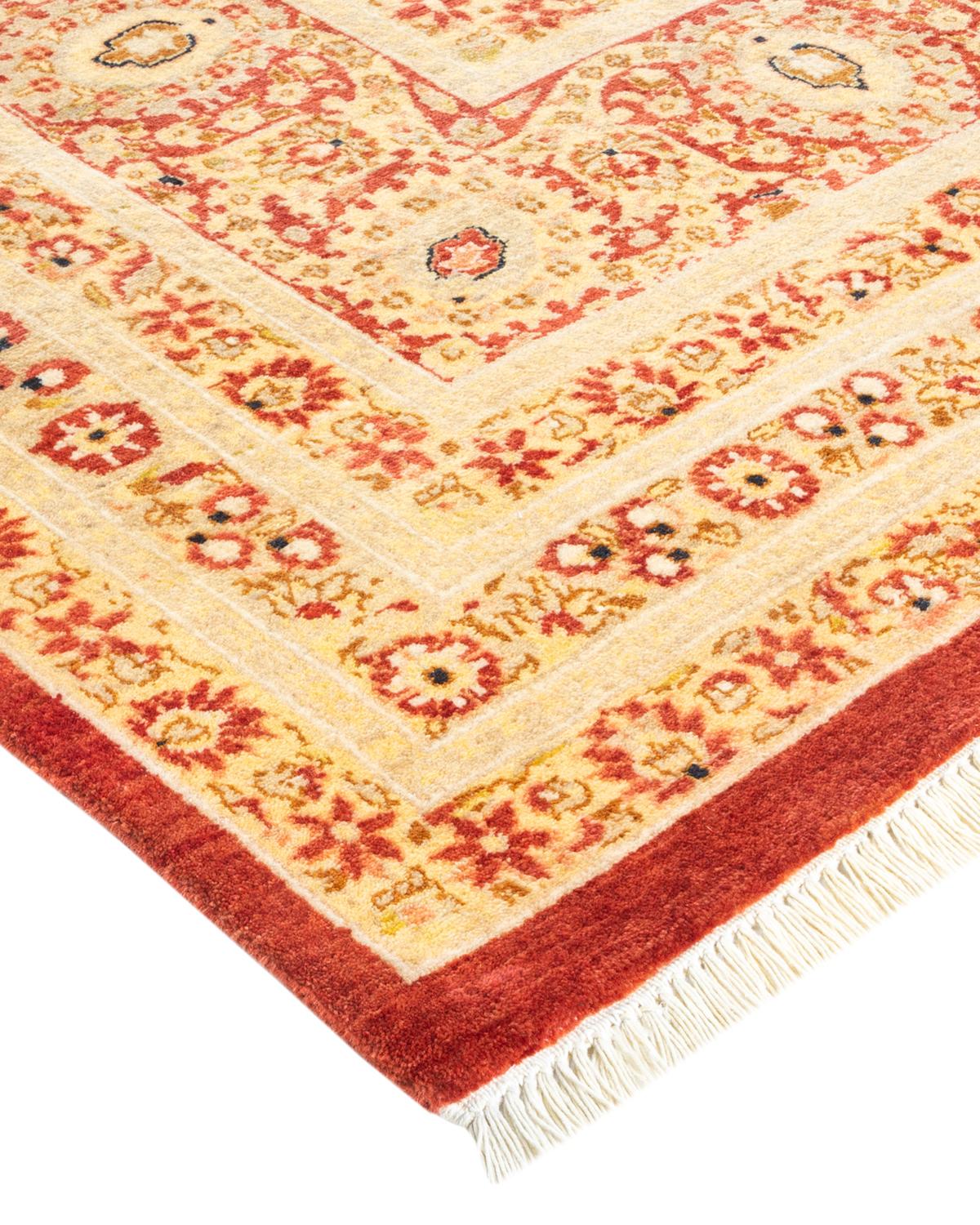 With understated palettes and allover designs, the rugs in the Mogul Collection will bring timeless sophistication to any room. Influenced by a spectrum of Turkish, Indian, and Persian designs, the artisans who handweave these wool rugs imbue