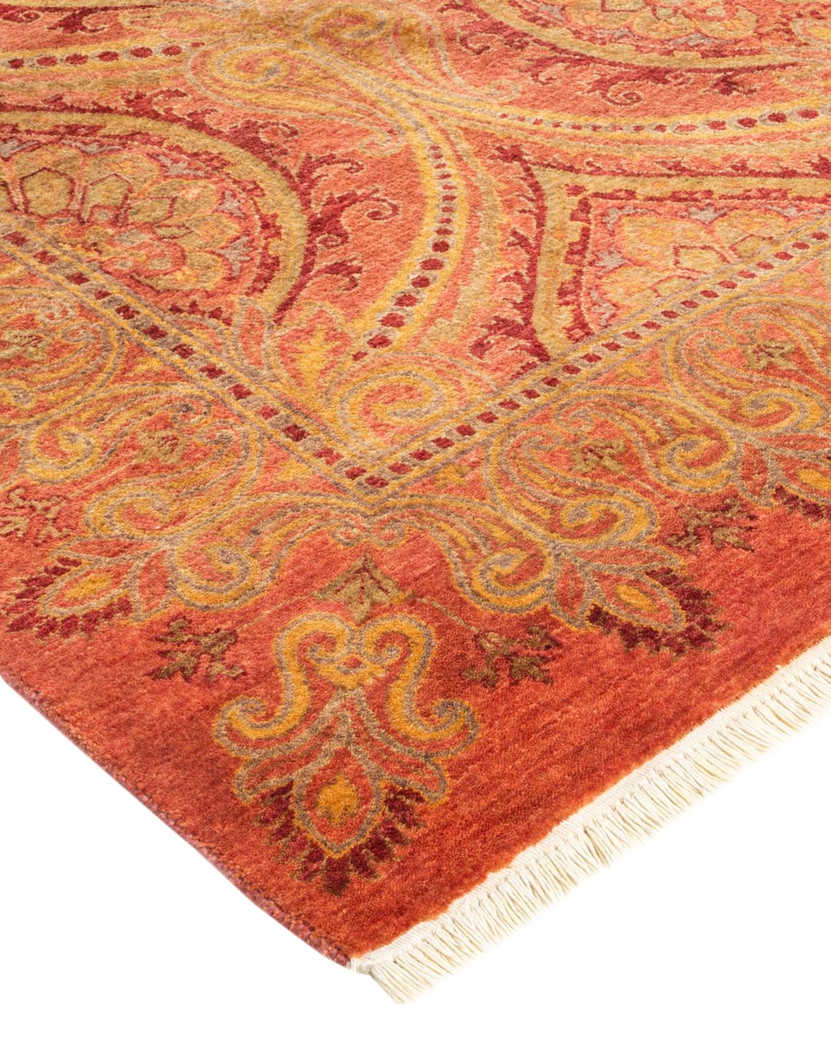 With understated palettes and allover designs, the rugs in the Mogul Collection will bring timeless sophistication to any room. Influenced by a spectrum of Turkish, Indian, and Persian designs, the artisans who handweave these wool rugs imbue