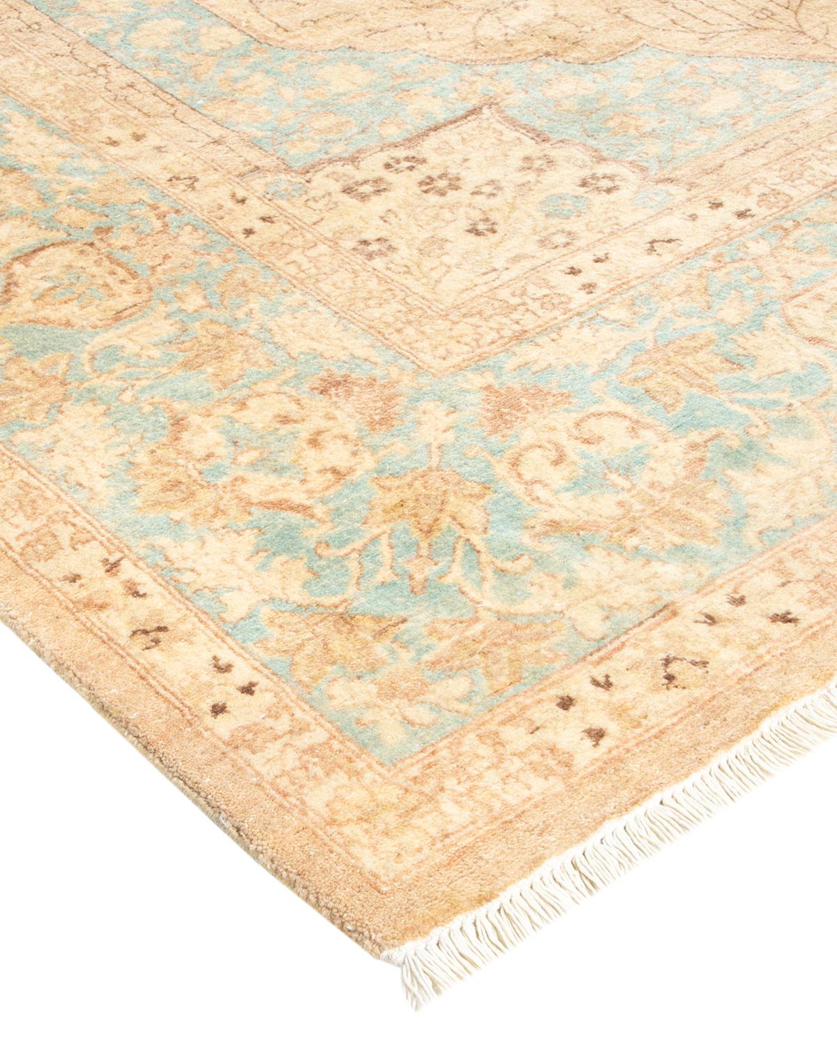With understated palettes and allover designs, the rugs in the Mogul Collection will bring timeless sophistication to any room. Influenced by a spectrum of Turkish, Indian, and Persian designs, the artisans who handweave these wool rugs imbue