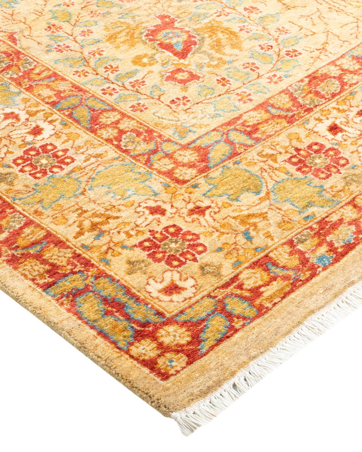 With understated palettes and allover designs, the rugs in the Mogul Collection will bring timeless sophistication to any room. Influenced by a spectrum of Turkish, Indian, and Persian designs, the artisans who handweave these wool rugs imbue