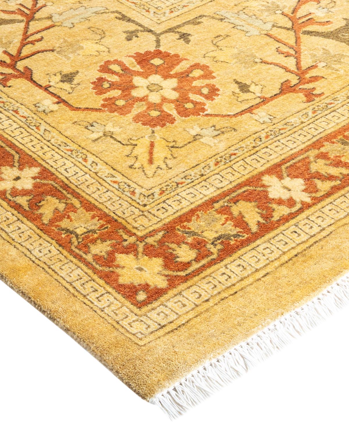 With understated palettes and allover designs, the rugs in the Mogul Collection will bring timeless sophistication to any room. Influenced by a spectrum of Turkish, Indian, and Persian designs, the artisans who handweave these wool rugs imbue