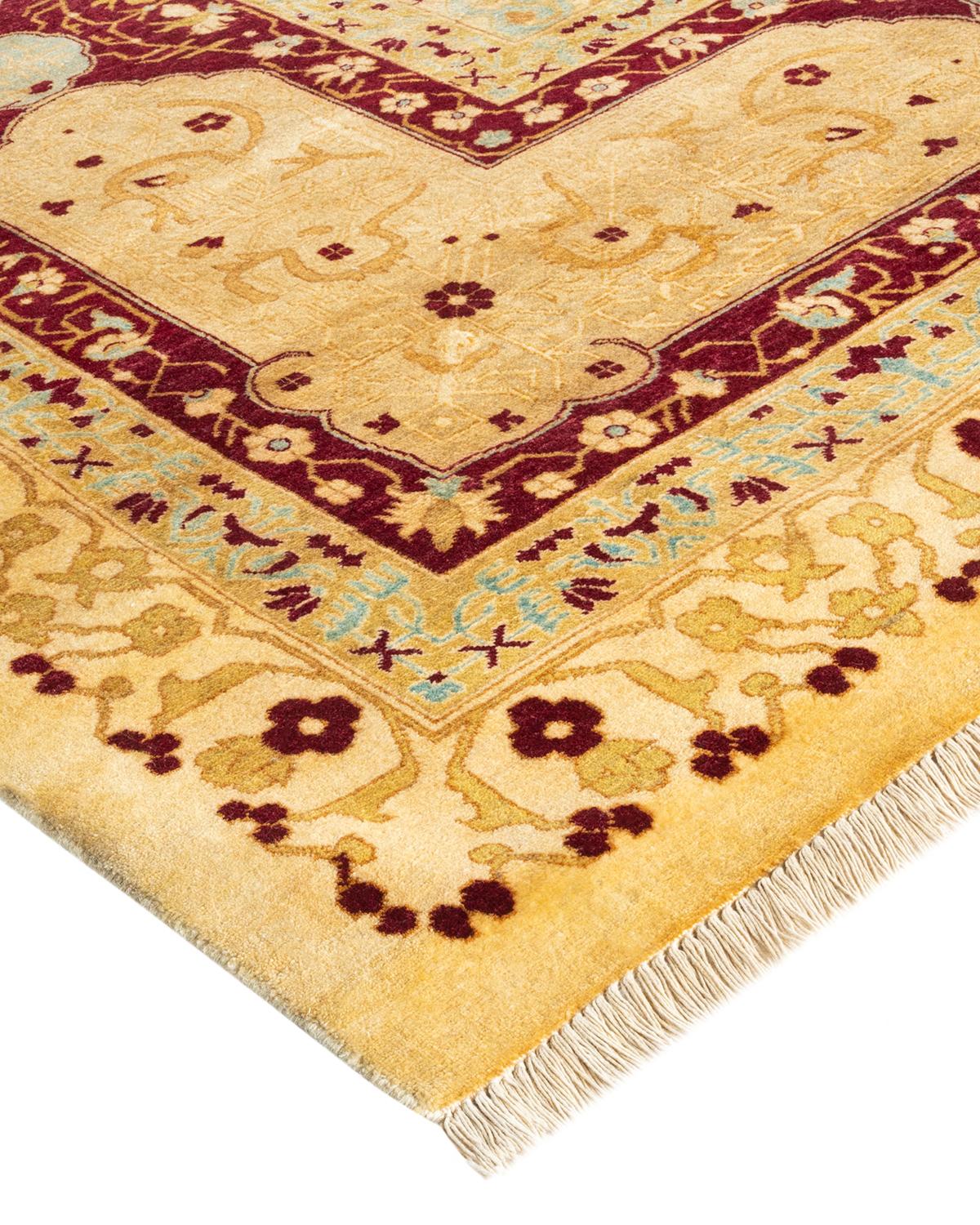 With understated palettes and allover designs, the rugs in the Mogul Collection will bring timeless sophistication to any room. Influenced by a spectrum of Turkish, Indian, and Persian designs, the artisans who handweave these wool rugs imbue