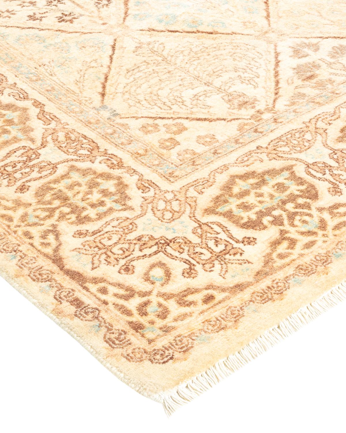 With understated palettes and allover designs, the rugs in the Mogul Collection will bring timeless sophistication to any room. Influenced by a spectrum of Turkish, Indian, and Persian designs, the artisans who handweave these wool rugs imbue