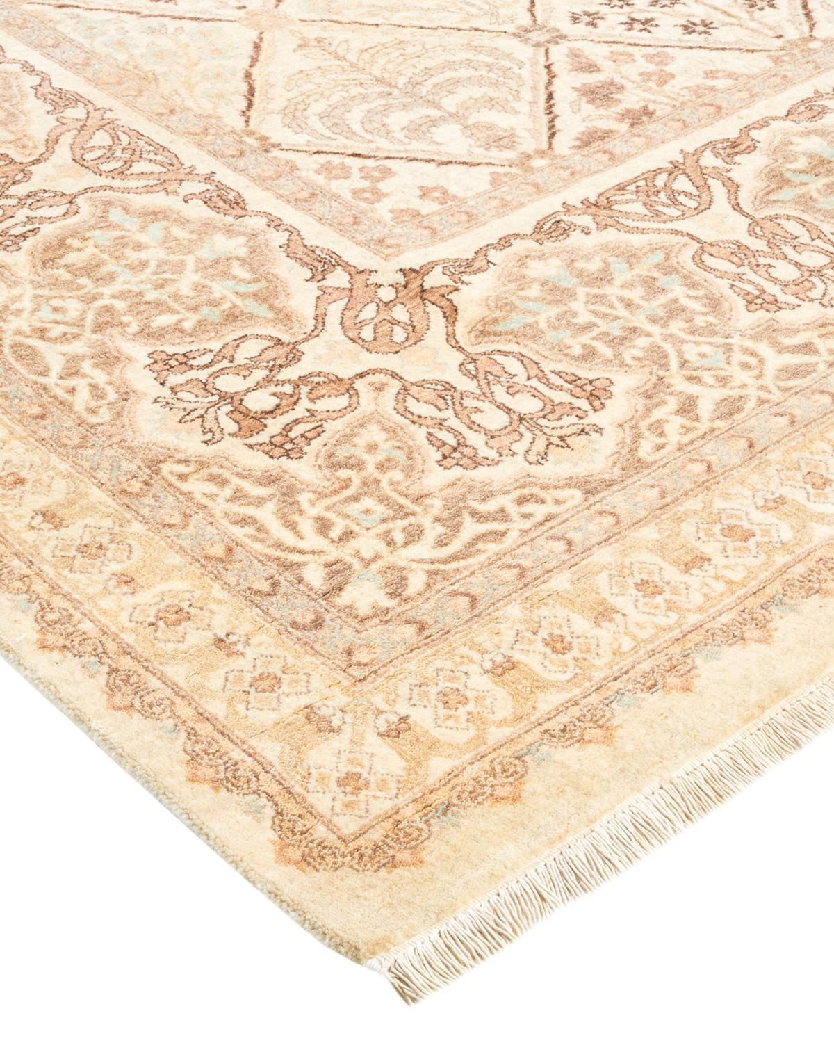 With understated palettes and allover designs, the rugs in the Mogul Collection will bring timeless sophistication to any room. Influenced by a spectrum of Turkish, Indian, and Persian designs, the artisans who handweave these wool rugs imbue