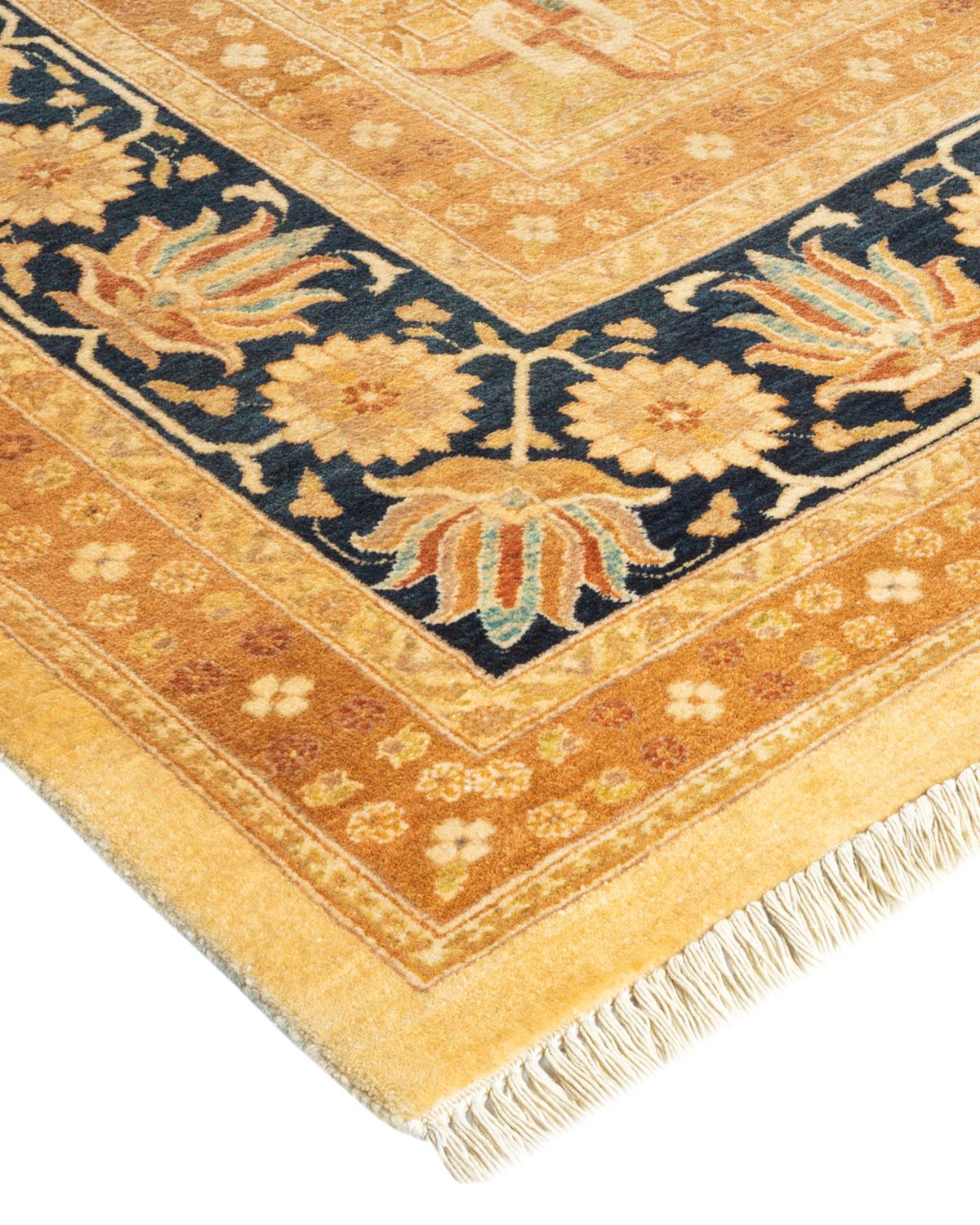 With understated palettes and allover designs, the rugs in the Mogul Collection will bring timeless sophistication to any room. Influenced by a spectrum of Turkish, Indian, and Persian designs, the artisans who handweave these wool rugs imbue