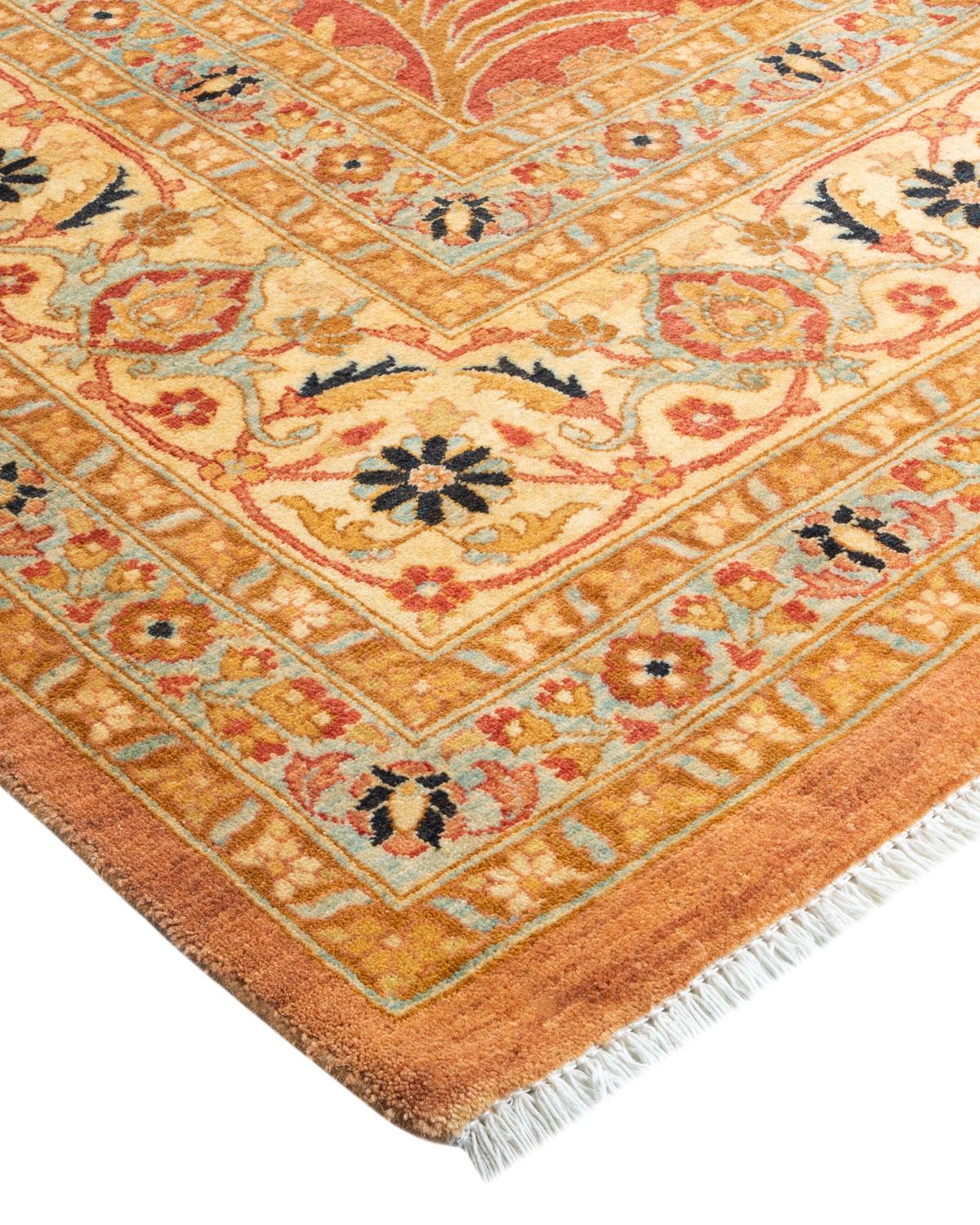 With understated palettes and allover designs, the rugs in the Mogul Collection will bring timeless sophistication to any room. Influenced by a spectrum of Turkish, Indian, and Persian designs, the artisans who handweave these wool rugs imbue
