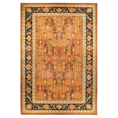 One-Of-A-Kind Hand Knotted Oriental Eclectic Brown Area Rug