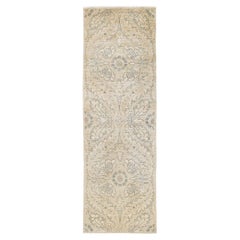 One-of-a-Kind Hand Knotted Oriental Eclectic Green Area Rug