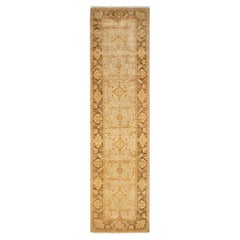 One-of-a-kind Hand Knotted Oriental Eclectic Ivory Area Rug