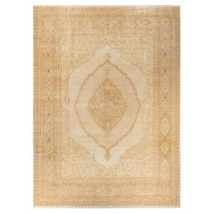 One-of-a-kind Hand Knotted Oriental Eclectic Ivory Area Rug