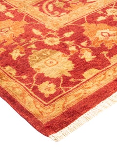 One-Of-A-Kind Hand Knotted Oriental Eclectic Red Area Rug 6' 1" x 15' 5"