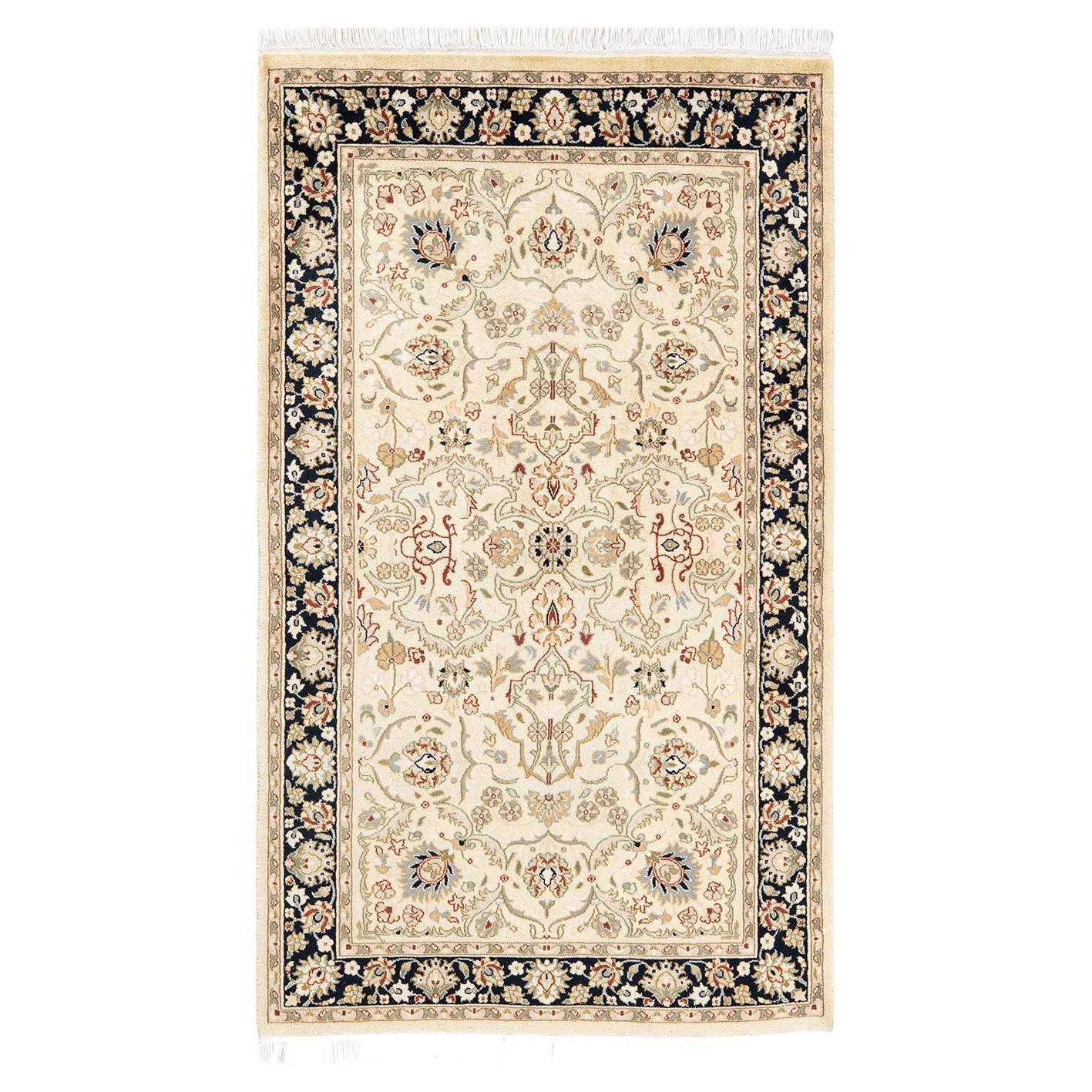 One-Of-A-Kind Hand Knotted Oriental Mogul Beige Area Rug