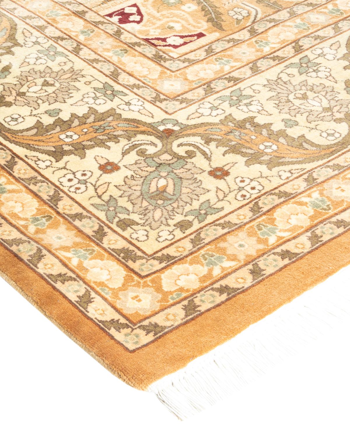 With understated palettes and allover designs, the rugs in the Mogul Collection will bring timeless sophistication to any room. Influenced by a spectrum of Turkish, Indian, and Persian designs, the artisans who handweave these wool rugs imbue