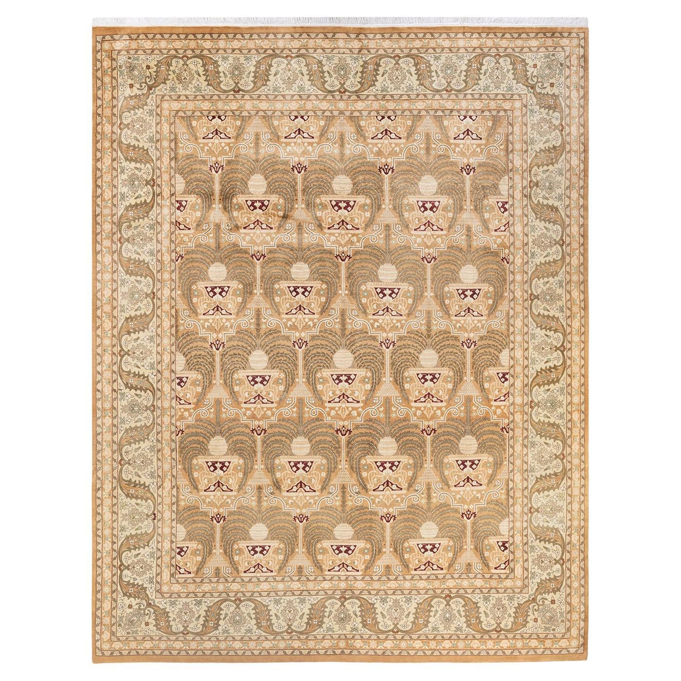 One-Of-A-Kind Hand Knotted Oriental Mogul Beige Area Rug