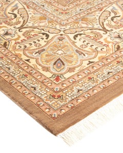 One-Of-A-Kind Hand Knotted Oriental Mogul Beige Area Rug 8' 3" x 10' 4"