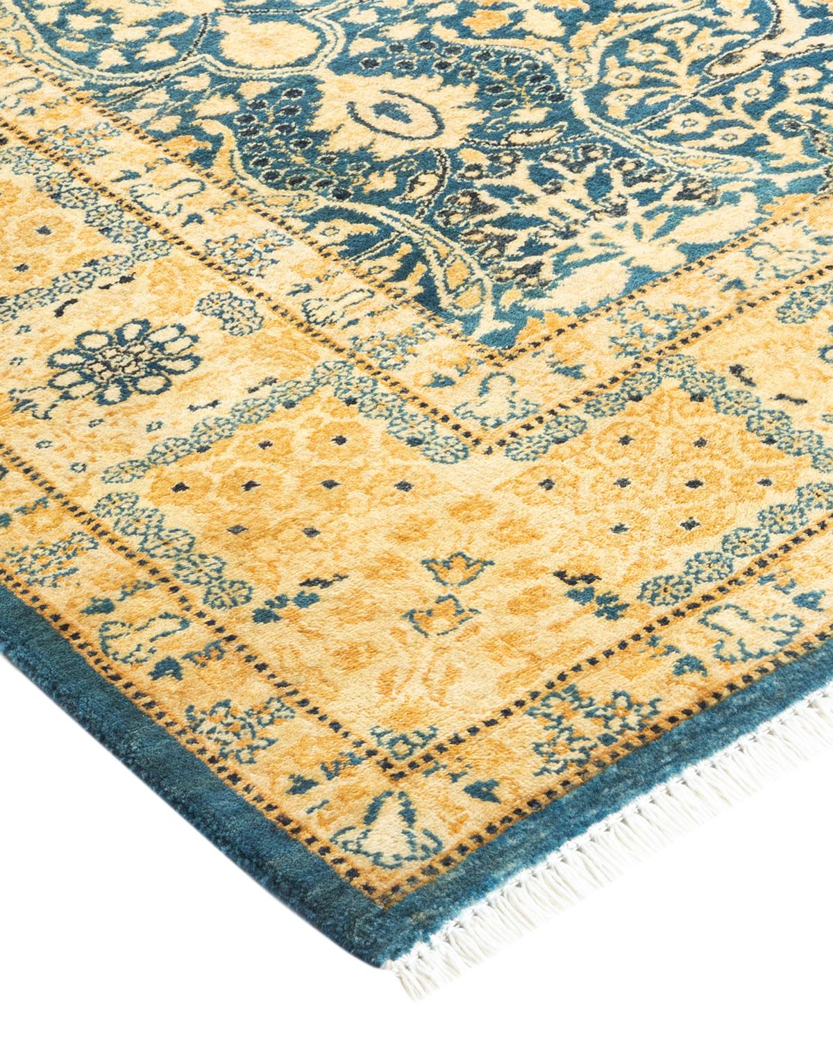 With understated palettes and allover designs, the rugs in the Mogul Collection will bring timeless sophistication to any room. Influenced by a spectrum of Turkish, Indian, and Persian designs, the artisans who handweave these wool rugs imbue