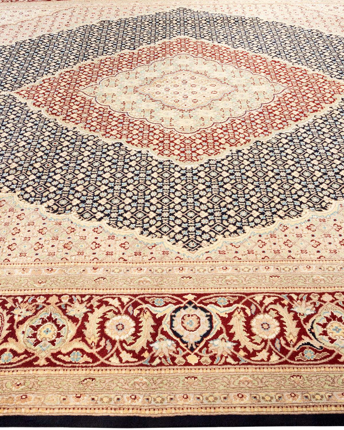 Handgeknüpfter orientalischer Mogul-Blauer Teppich, Unikat im Zustand „Neu“ im Angebot in Norwalk, CT