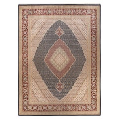 One-of-a-kind Hand Knotted Oriental Mogul Blue Area Rug