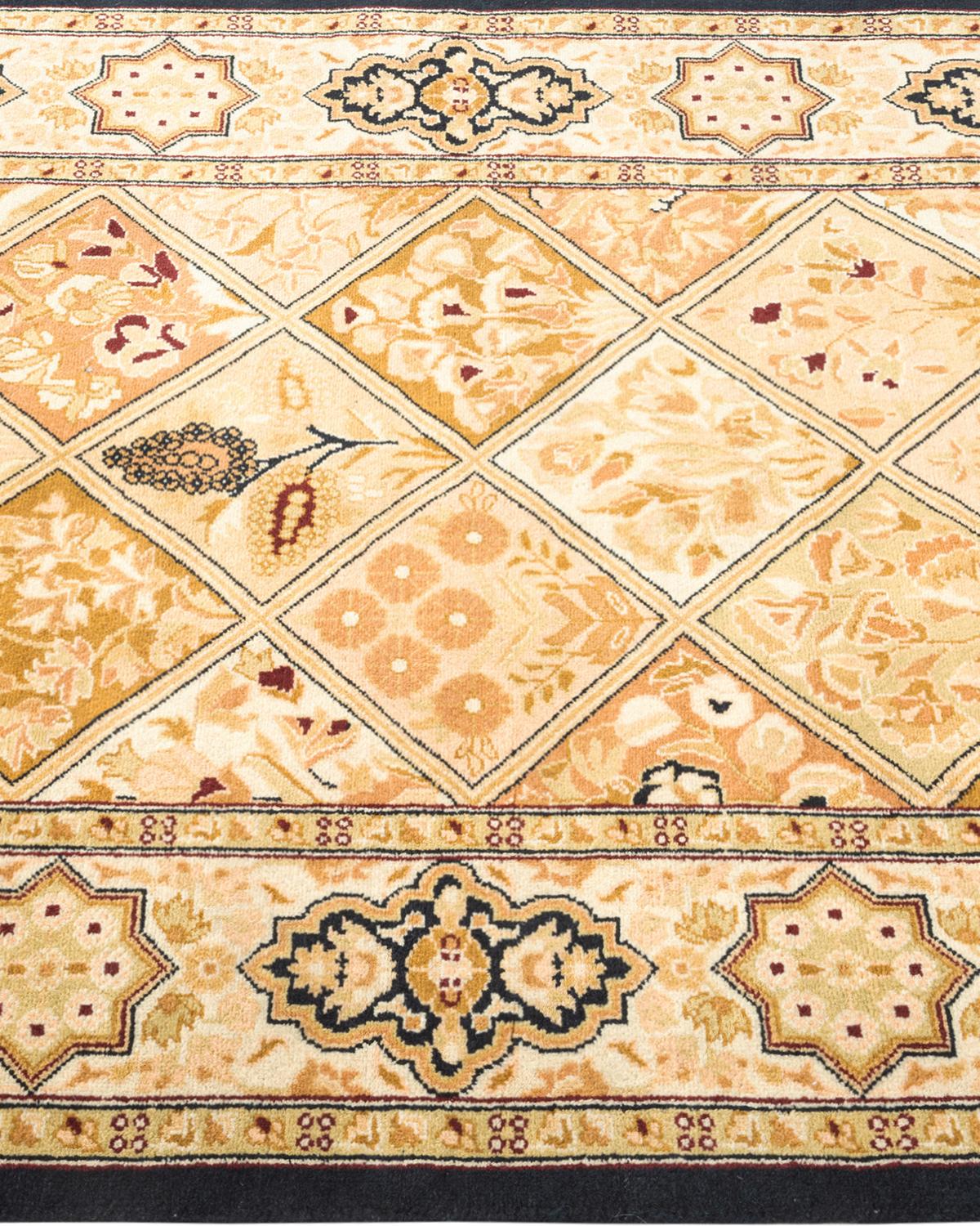 Handgeknüpfter orientalischer Mogul-Teppich in Braun, Unikat im Zustand „Neu“ in Norwalk, CT