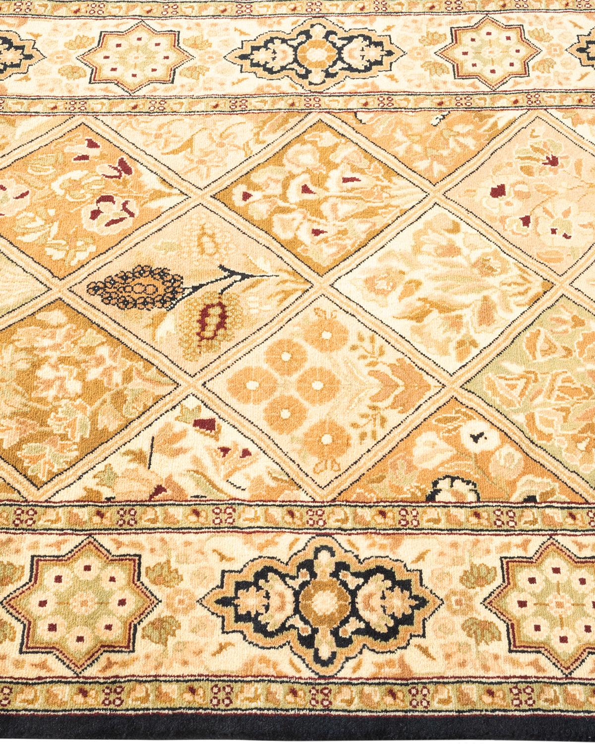 Handgeknüpfter orientalischer Mogul-Teppich in Braun, 2' 8 Zoll x 4' 2 Zoll, Unikat im Zustand „Neu“ in Norwalk, CT