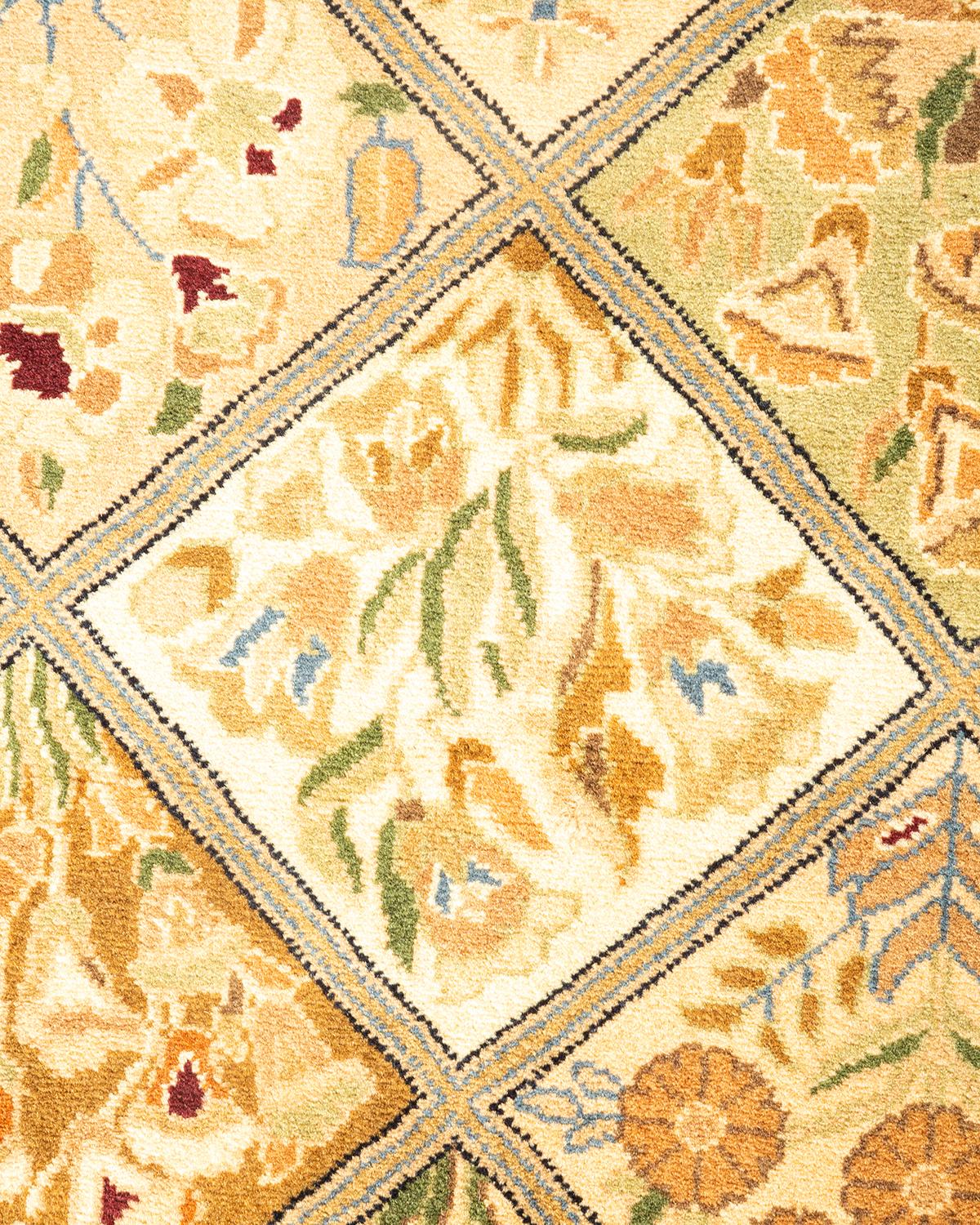 Handgeknüpfter orientalischer Mogul-Teppich in Braun, 2' 8 Zoll x 4' 3 Zoll, Unikat (Pakistanisch)