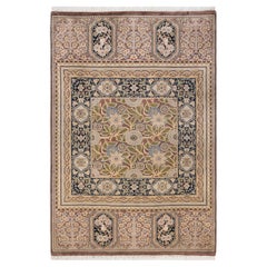 One-of-a-kind Hand Knotted Oriental Mogul Brown Area Rug