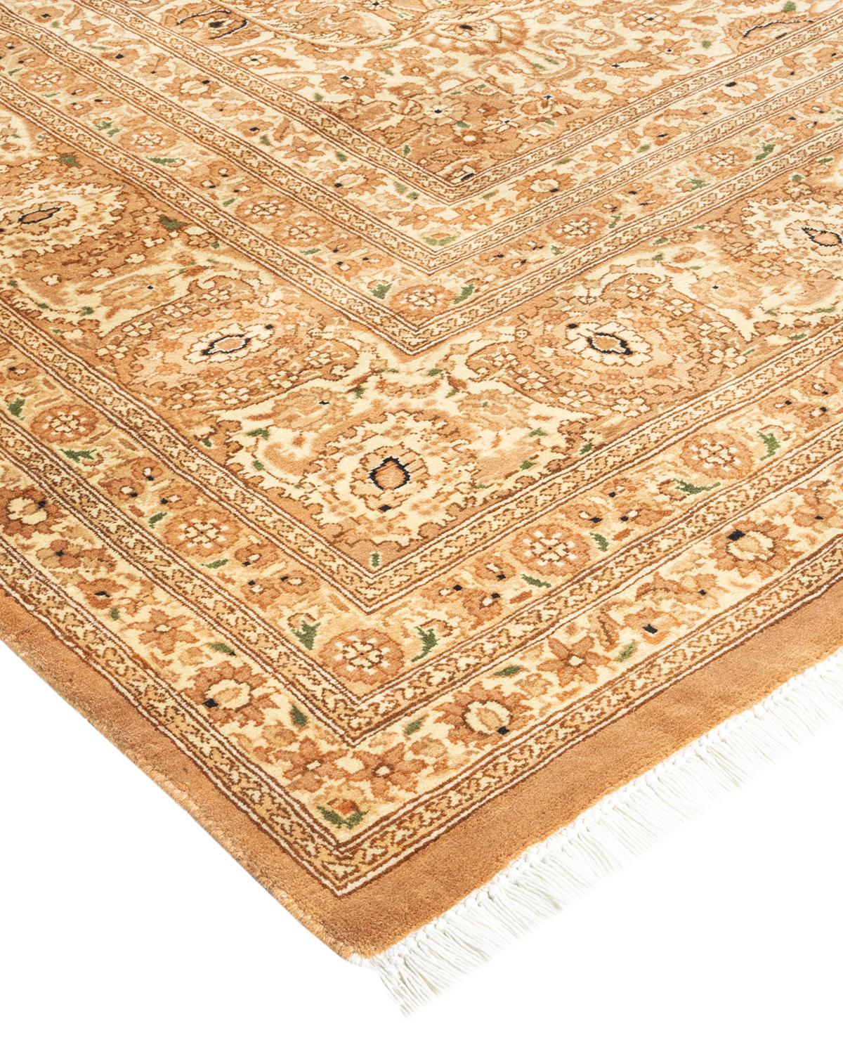 With understated palettes and allover designs, the rugs in the Mogul Collection will bring timeless sophistication to any room. Influenced by a spectrum of Turkish, Indian, and Persian designs, the artisans who handweave these wool rugs imbue