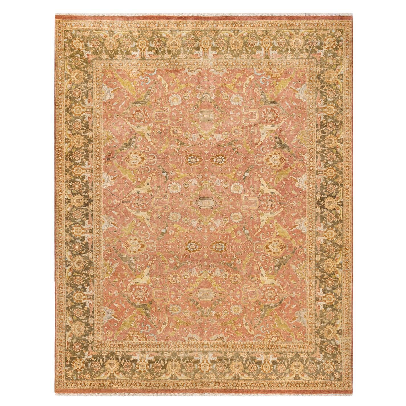 OneOfAKind Hand Knotted Trad'l, Oriental Mogul Brown Area Rug at 1stDibs