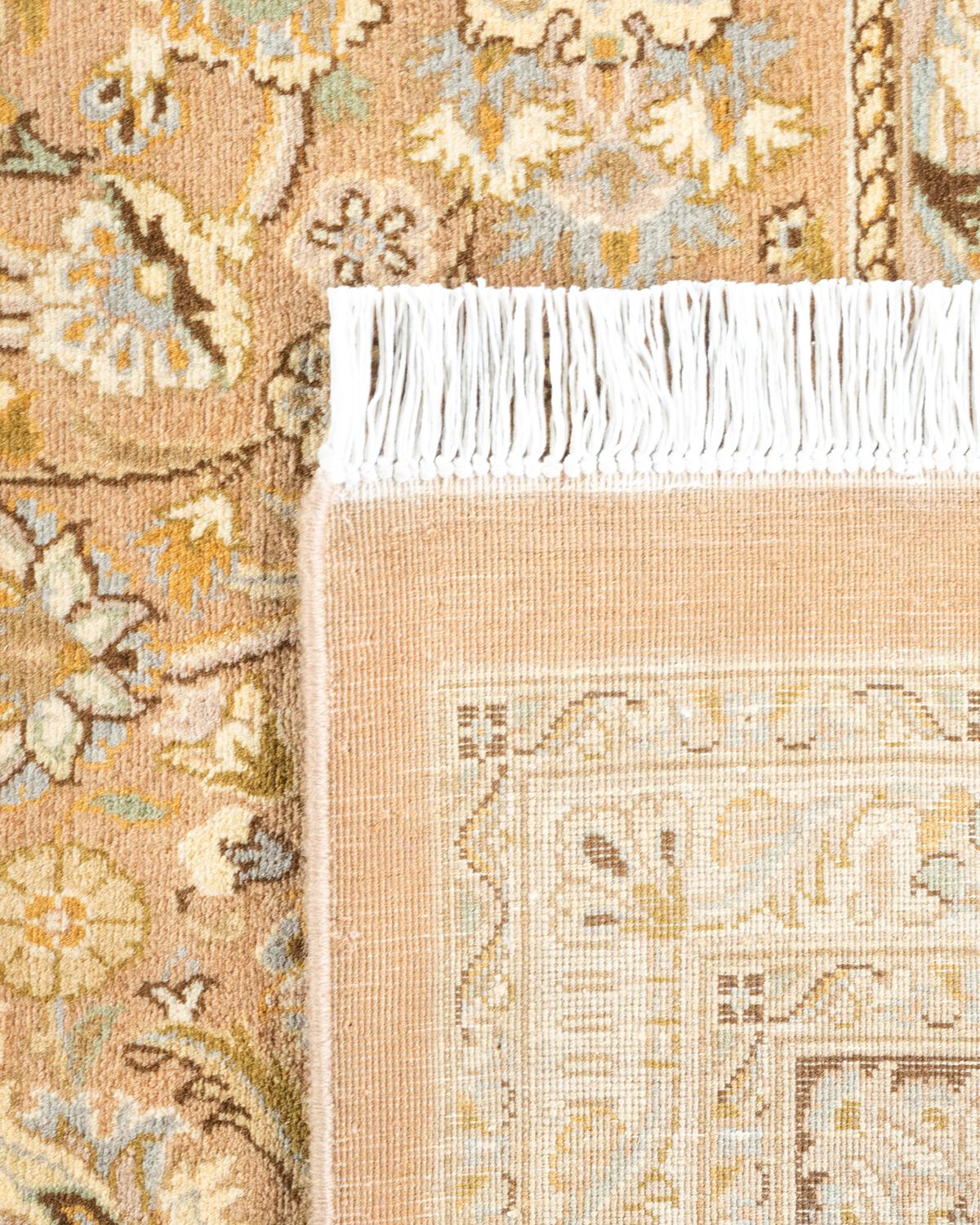 Contemporary One-of-a-kind Hand Knotted Oriental Mogul Brown Area Rug For Sale