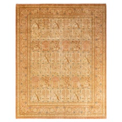 One-Of-A-Kind Hand Knotted Oriental Mogul Brown Area Rug