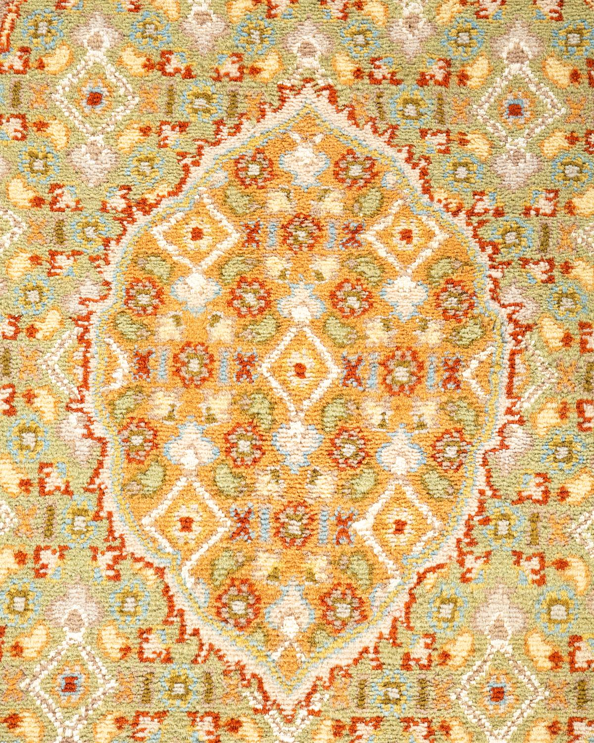 Handgeknüpfter orientalischer Mogul-Teppich in Braun, Unikat (Pakistanisch) im Angebot