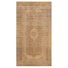 One-of-a-kind Hand Knotted Oriental Mogul Brown Area Rug