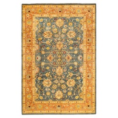 One-Of-A-Kind Hand Knotted Oriental Mogul Gray Area Rug