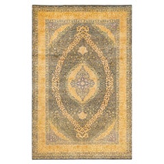 One-of-a-kind Hand Knotted Oriental Mogul Gray Area Rug
