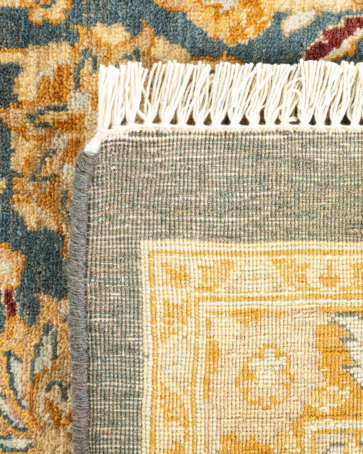 XXIe siècle et contemporain Tapis unique Oriental Mogul gris noué à la main, unique en son genre en vente
