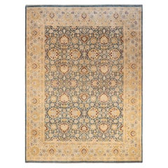 One-Of-A-Kind Hand Knotted Oriental Mogul Gray Area Rug