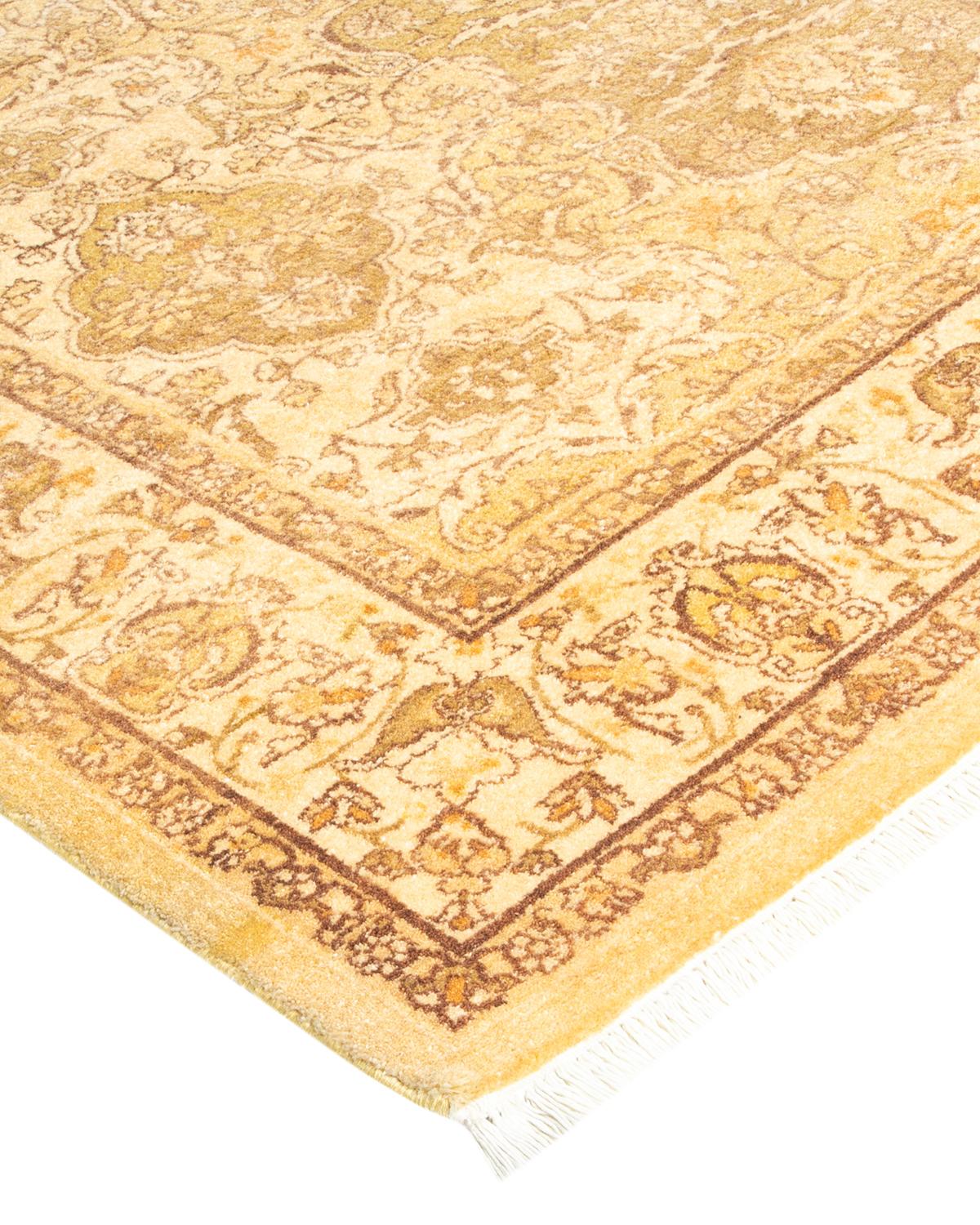 With understated palettes and allover designs, the rugs in the Mogul Collection will bring timeless sophistication to any room. Influenced by a spectrum of Turkish, Indian, and Persian designs, the artisans who handweave these wool rugs imbue