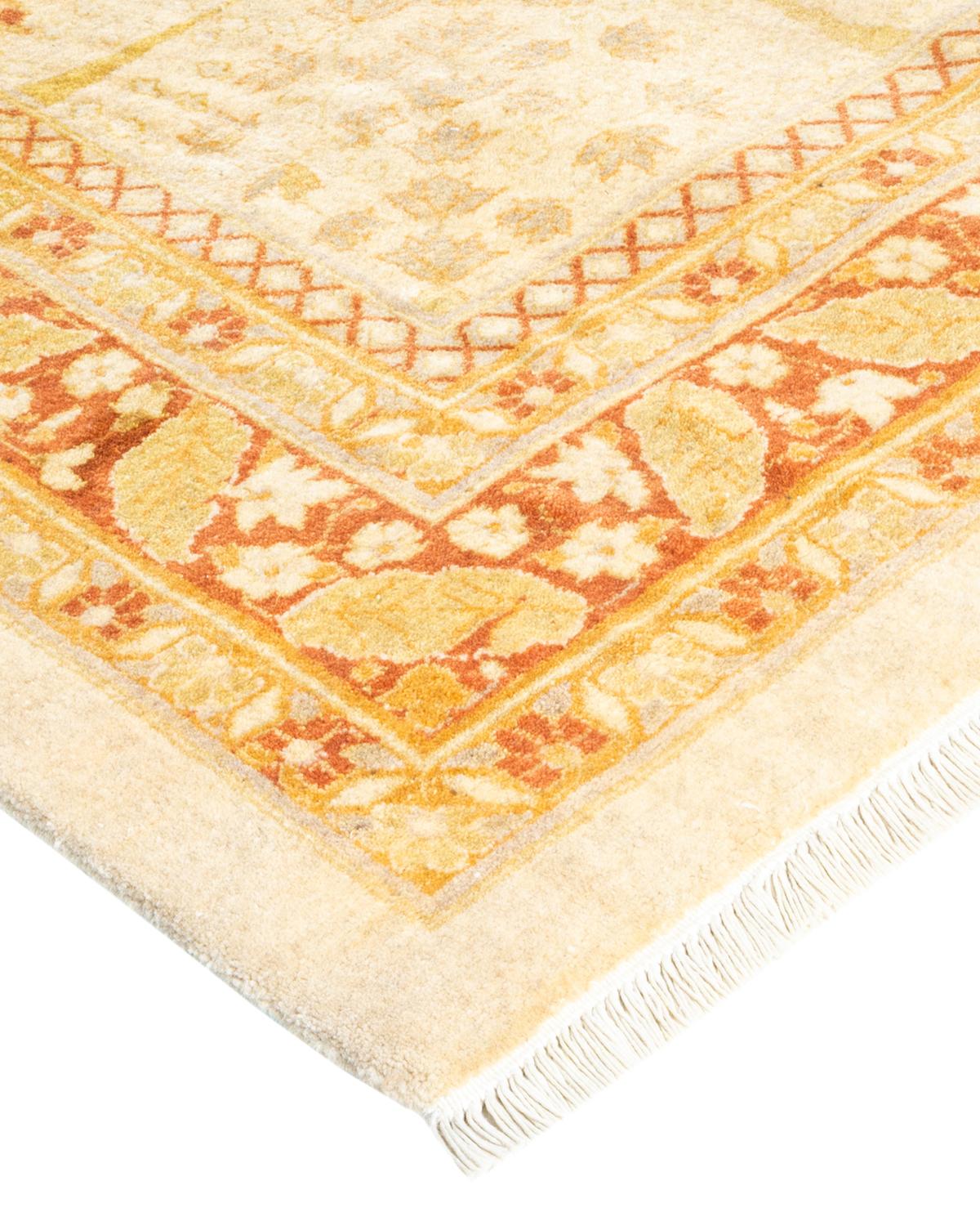 With understated palettes and allover designs, the rugs in the Mogul Collection will bring timeless sophistication to any room. Influenced by a spectrum of Turkish, Indian, and Persian designs, the artisans who handweave these wool rugs imbue