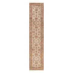 One-of-a-kind Hand Knotted Oriental Mogul Ivory Area Rug