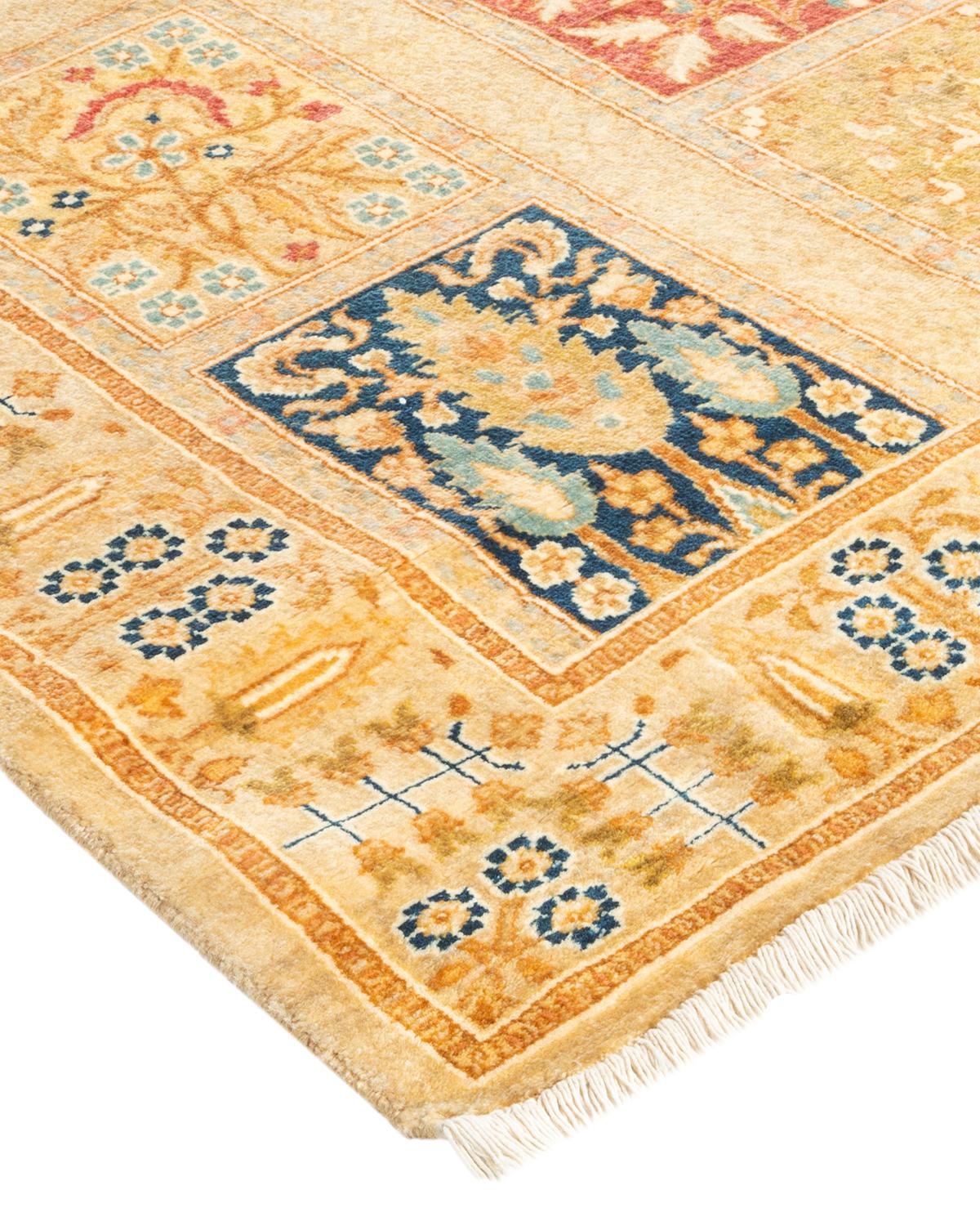 
With understated palettes and allover designs, the rugs in the Mogul Collection will bring timeless sophistication to any room. Influenced by a spectrum of Turkish, Indian, and Persian designs, the artisans who handweave these wool rugs imbue