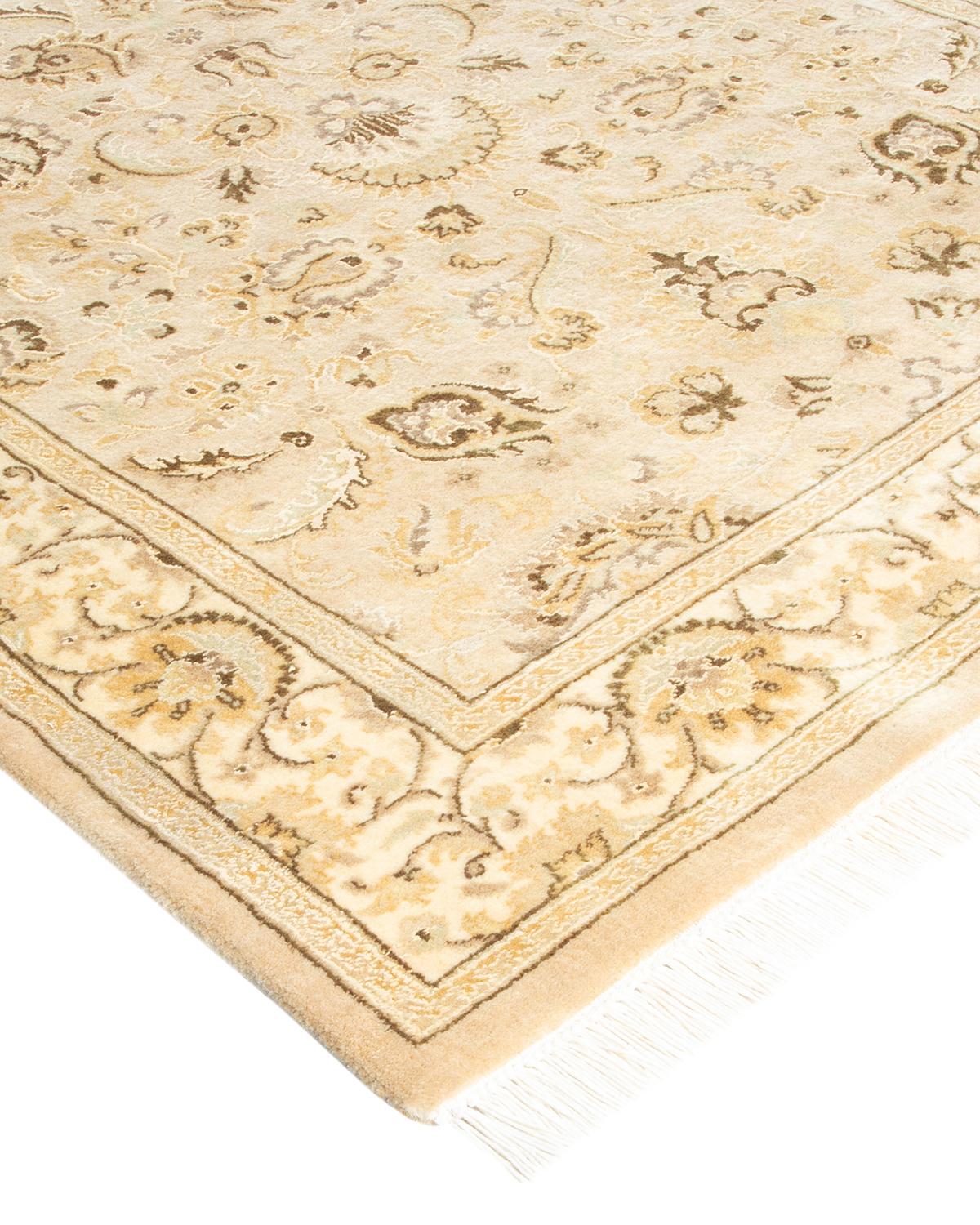 With understated palettes and allover designs, the rugs in the Mogul Collection will bring timeless sophistication to any room. Influenced by a spectrum of Turkish, Indian, and Persian designs, the artisans who handweave these wool rugs imbue
