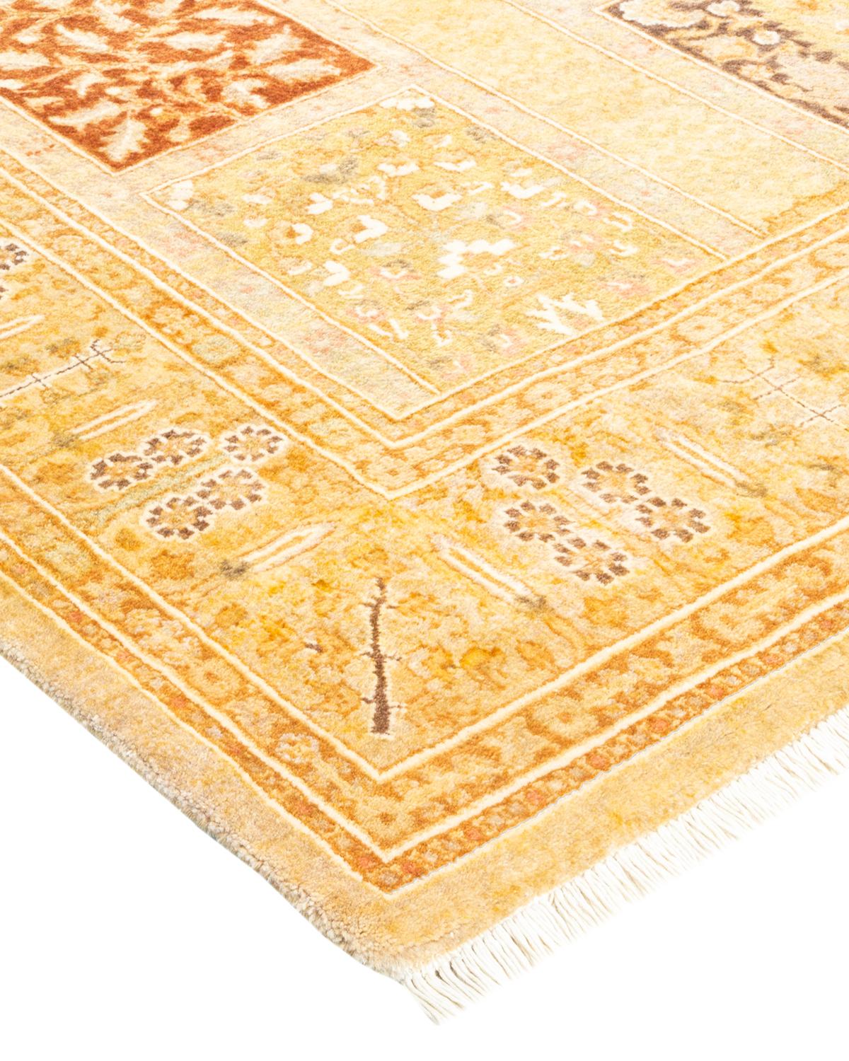 With understated palettes and allover designs, the rugs in the Mogul Collection will bring timeless sophistication to any room. Influenced by a spectrum of Turkish, Indian, and Persian designs, the artisans who handweave these wool rugs imbue