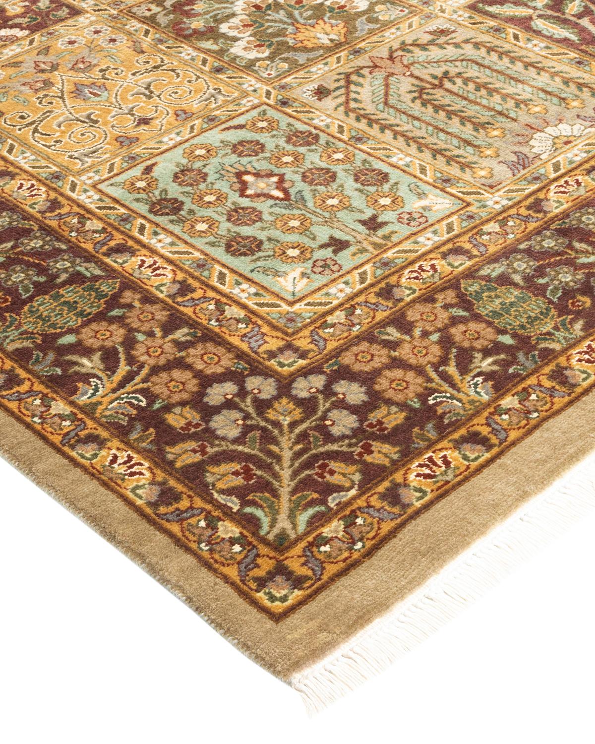 With understated palettes and allover designs, the rugs in the Mogul Collection will bring timeless sophistication to any room. Influenced by a spectrum of Turkish, Indian, and Persian designs, the artisans who handweave these wool rugs imbue
