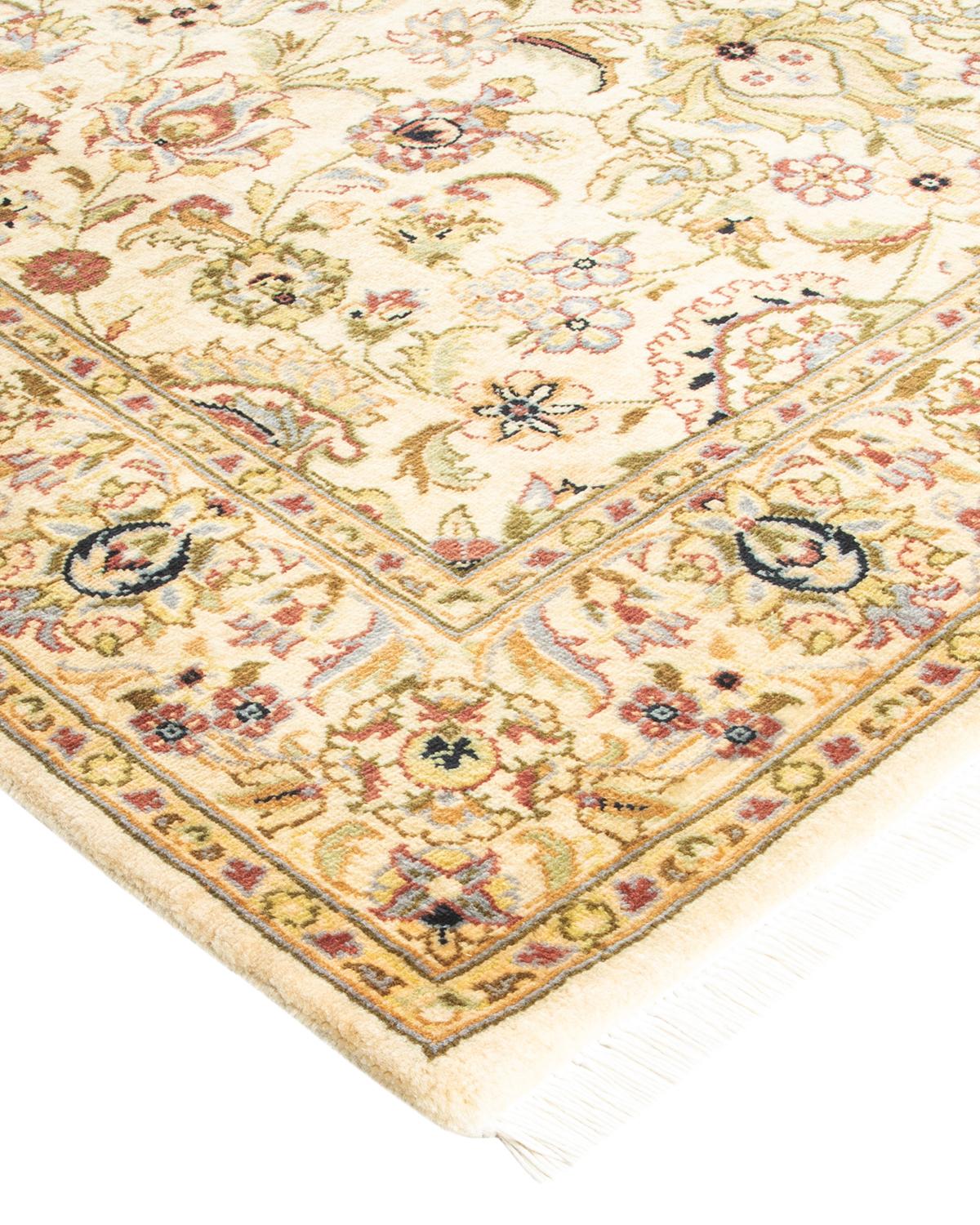 With understated palettes and allover designs, the rugs in the Mogul Collection will bring timeless sophistication to any room. Influenced by a spectrum of Turkish, Indian, and Persian designs, the artisans who handweave these wool rugs imbue
