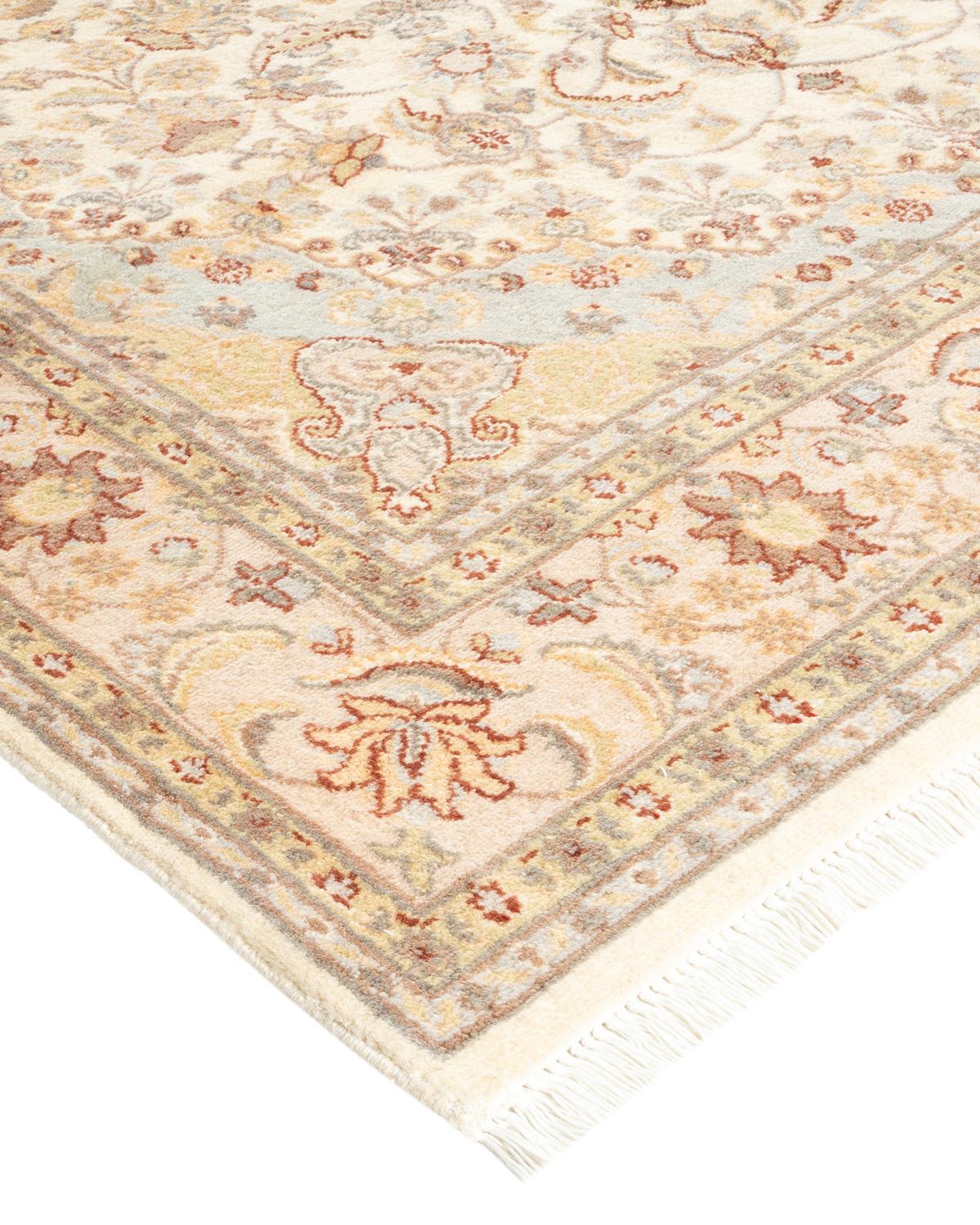 With understated palettes and allover designs, the rugs in the Mogul Collection will bring timeless sophistication to any room. Influenced by a spectrum of Turkish, Indian, and Persian designs, the artisans who handweave these wool rugs imbue