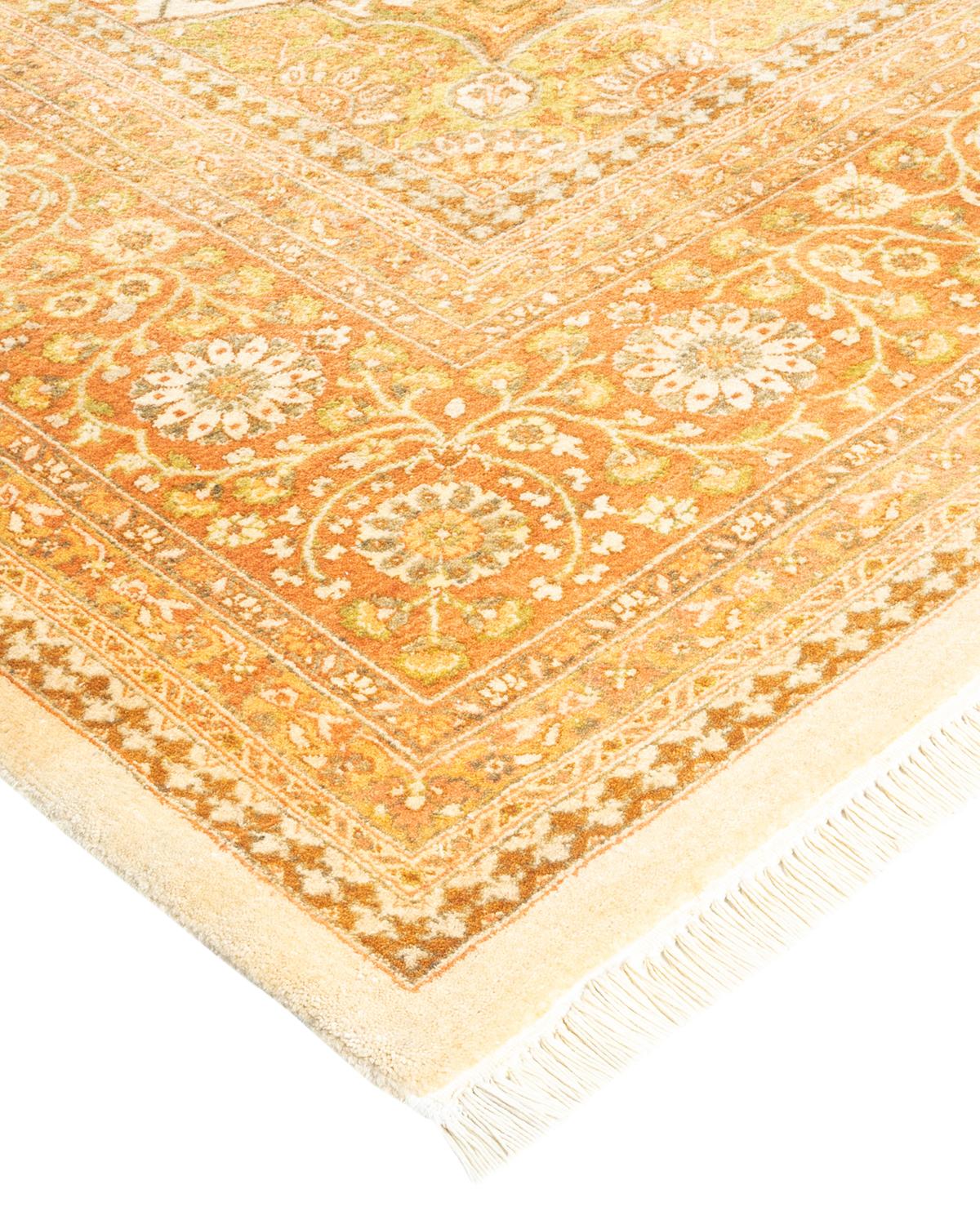 With understated palettes and allover designs, the rugs in the Mogul Collection will bring timeless sophistication to any room. Influenced by a spectrum of Turkish, Indian, and Persian designs, the artisans who handweave these wool rugs imbue