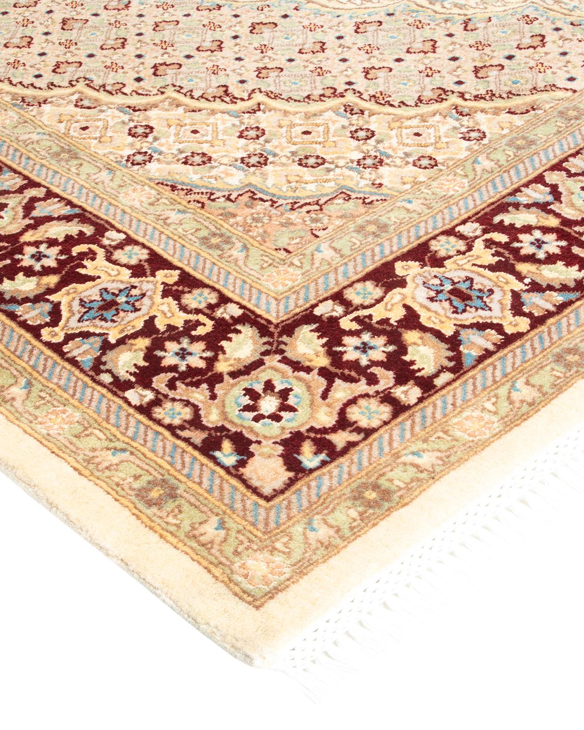 With understated palettes and allover designs, the rugs in the Mogul Collection will bring timeless sophistication to any room. Influenced by a spectrum of Turkish, Indian, and Persian designs, the artisans who handweave these wool rugs imbue