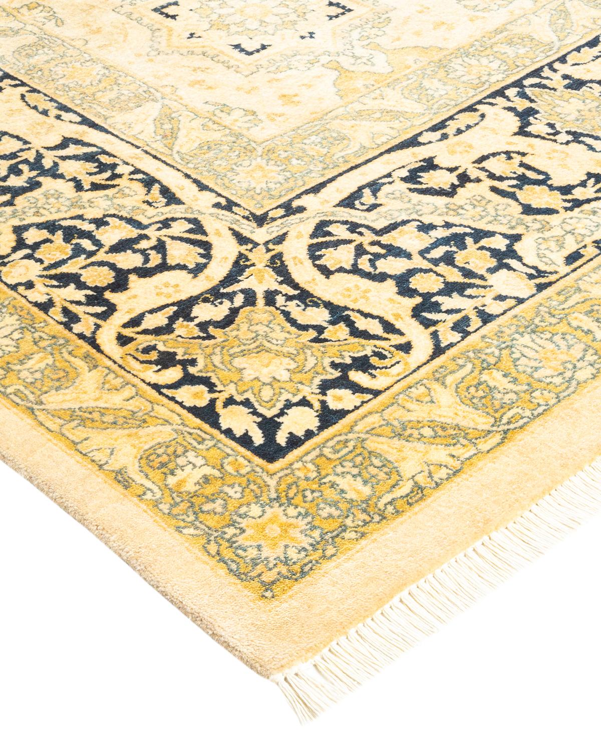 With understated palettes and allover designs, the rugs in the Mogul Collection will bring timeless sophistication to any room. Influenced by a spectrum of Turkish, Indian, and Persian designs, the artisans who handweave these wool rugs imbue